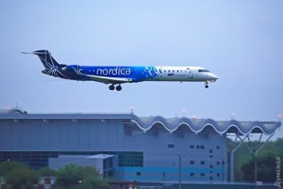 Первый рейс сезона эстонской авиакомпании Nordica в Одессу