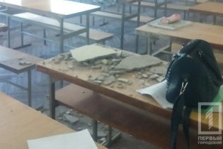 В одесском политехе во время занятий обрушился потолок