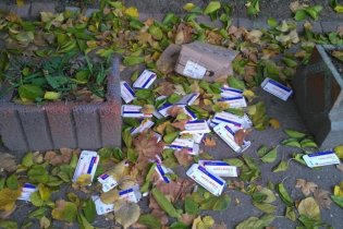 Свалка упаковок аптечных наркотиков обнаружена в спальном районе Одессы