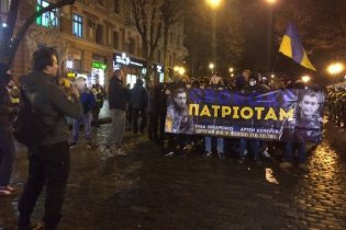 В центре Одессы состоялся марш в поддержку пленников террористической «ЛНР»