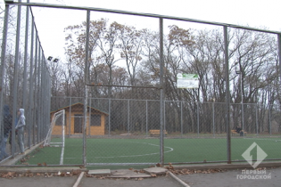 В парке Победы предлагают заменить покрытие на площадке для мини-футбола