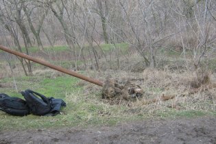 В Одессе неизвестные активисты-экологи снесли 45 метров забора, установленного на склонах