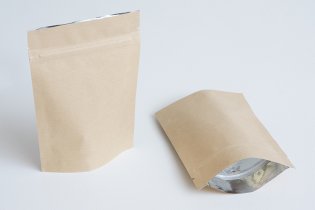 Бумажный пакет с зип замком