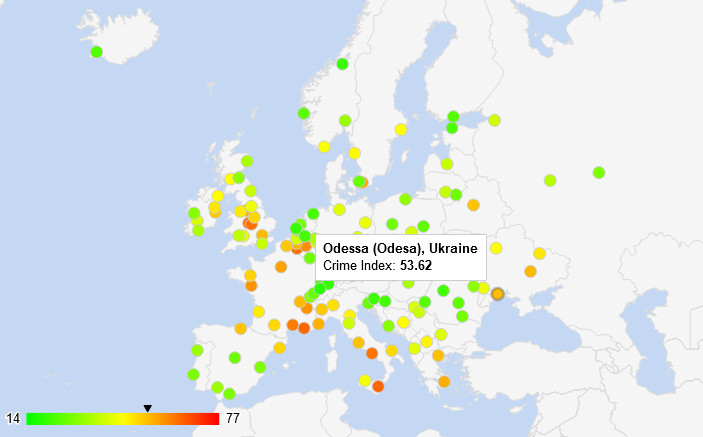 Самые опасные города европы